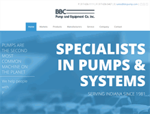 Tablet Screenshot of bbcpump.com